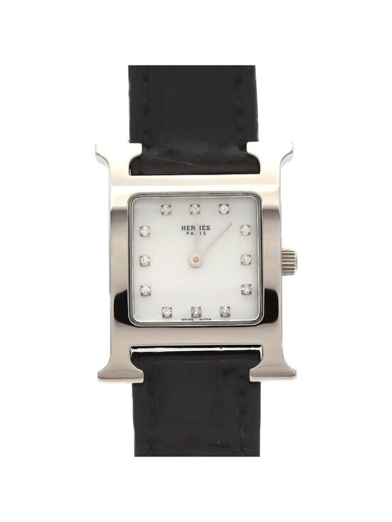 Hermes Accessories - Hermes H Watch SS Quartz